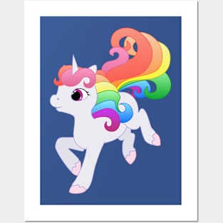 Rainbow Baby Unicorn Posters and Art